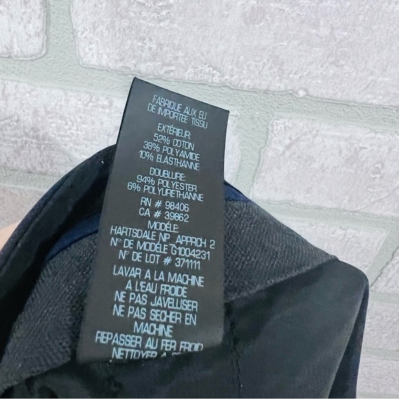 Theory Hartsdale Straight Leg Black Dress Trousers Size 12 - Picture 11 of 11